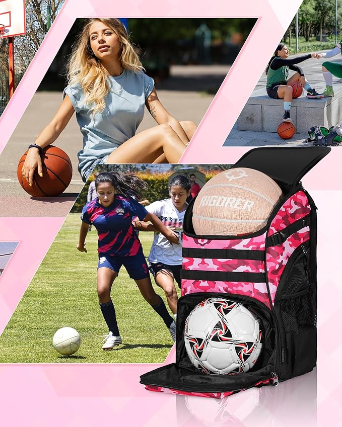 Basketball Backpack Women Fit Soccer Volleyball Baseball Football Sports Backpack Training Equipment Bag for Team