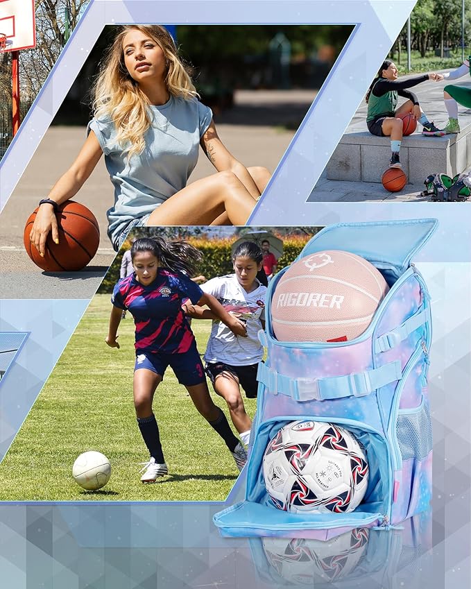 Basketball Backpack Women Fit Soccer Volleyball Baseball Football Sports Backpack Training Equipment Bag for Team