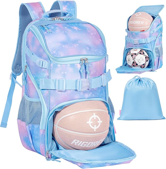 Basketball Backpack Women Fit Soccer Volleyball Baseball Football Sports Backpack Training Equipment Bag for Team