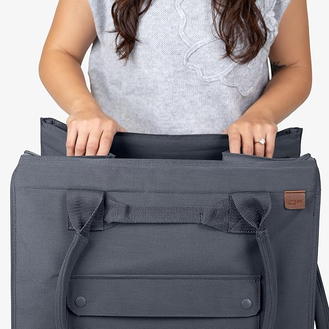 CleverMade Hauler Rolling Tote Bag, 90L Collapsible Portable Shopping Cart with Wheels for Groceries, Laundry, Organization